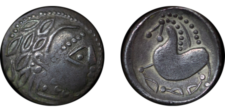 Celtic Tribes, Northern Regions. Bi Tetradrachm. 2nd Century BC. 