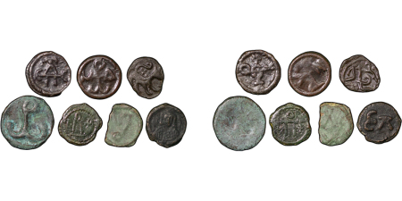 Ancient Greece. Black Sea area lot of 7 Bronzes. Early BC. 