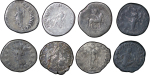 Roman Empire. Lot of 8x AR Denarius.. 90-230AD.