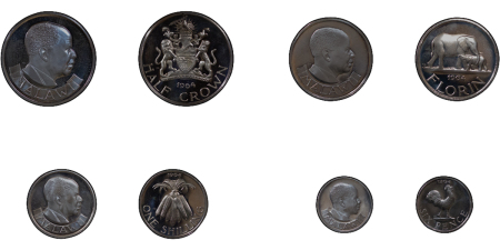 Malawi. First Independence Proof  Coin Set. 1964. 