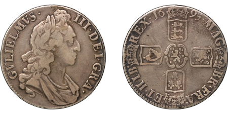 Great Britain. William III AR Crown. 1695. 