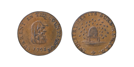 Great Britain. Cambridge & Bedford CU Halfpenny Token. 1795. 