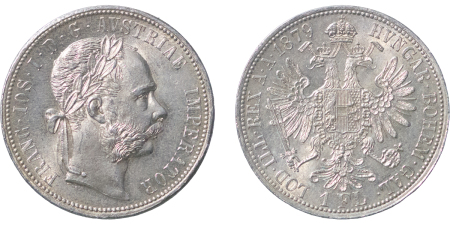Austria. Franz Josef I AR Florin. 1879. 