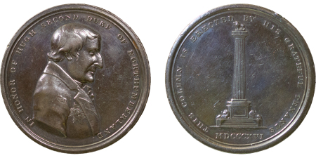 Great Britain. Alnwick Æ Medallion, for the Tenantry Column Opening. 1817. 