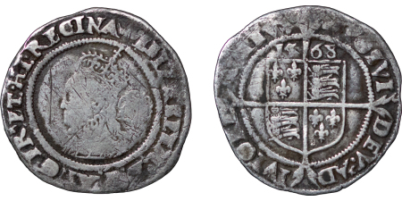 Great Britain. Elizabeth I AR Sixpence. 1568. 