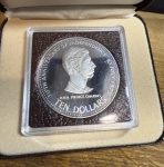 Bahamas, British Commonwealth. Elizabeth II AR Proof Ten Dollars. 1978.