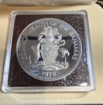 Bahamas, British Commonwealth. Elizabeth II AR Proof Ten Dollars. 1978.
