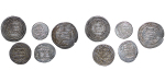 Islamic States. Lot of 5 x various AR Dirhams and fractions. 700-1346AD.