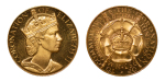 Great Britain. Elizabeth II brass plated Æ Coronation Medal. 1953.
