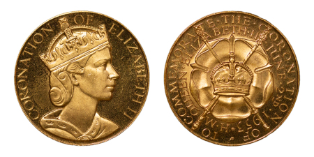 Great Britain. Elizabeth II brass plated Æ Coronation Medal. 1953. 