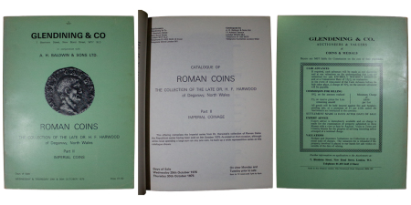 Great Britain. Numismatic Literature. Glendining & Co in conjunction with A.H. Baldwin & Sons, a catalogue of the Roman Coins (Part II Imperial Coins). 1975.
