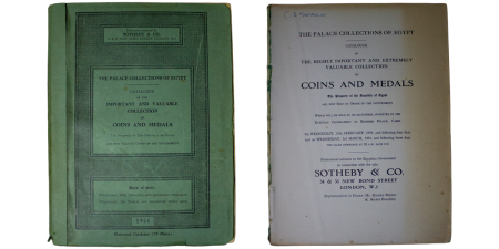 Great Britain. Numismatic Literature. Sotheby Sale of The Palace Collections of Egypt, King Farouk (Complete with Prices Realised). 1954. 