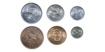 New Zealand. Elizabeth II Ni & CU set of uncirculated currency issue coins. 1963-1965.
