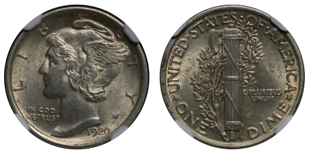 United States. Mercury AR Dime (10 Cents). 1920. 