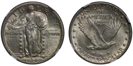 United States. Standing Liberty AR Quarter Dollar. 1920. 