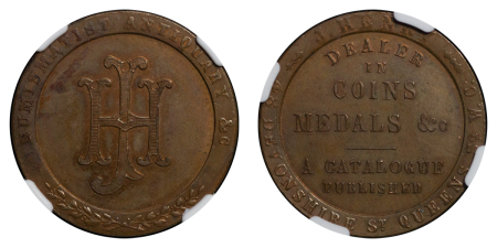 Great Britain. London, John Henry Æ Halfpenny token. Circa 1790-1860. 