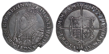 Great Britain. Elizabeth I AR Crown. 1601-1602. 