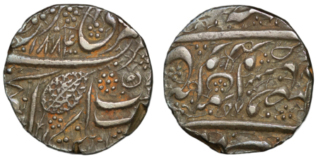 India, Sikh Empire. Ranjit Singh AR Rupee. VS1884-1885. 