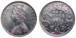 India, British Colonial. Victoria lot of 3x AR Rupees. 1862, 1885 & 1890.