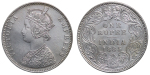 India, British Colonial. Victoria lot of 3x AR Rupees. 1862, 1885 & 1890.