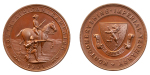 South Africa Campaign. Montgomeryshire Imperial Yeomanry Æ Medallion for the Boer Wars. 1901.