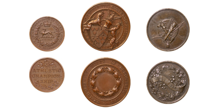 Great Britain. Wyon Family Archive Æ lot of 3x Specimen Medals. 1880-1910. 