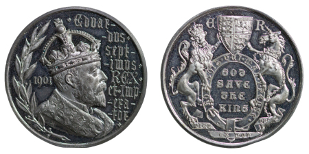 Great Britain. Edward VII WM Accession to the Throne Medallion. 1901. 