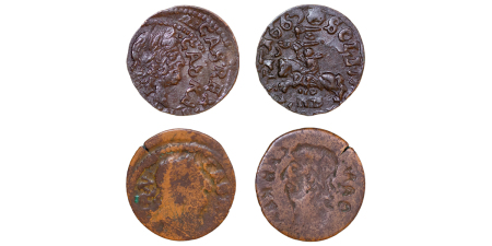 Polish- Lithuania. John Casimir II CU Schillings (Lot x2). 1665.