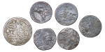 Ottoman Empire lot of 6x Silver coins. Turkey, Egypt etc. various dates and two denominations. AH1110-1290.