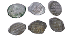 Russia. Lot of 6x Silver Wire Money Kopeks. 1400-1600.