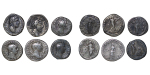 Ancient Rome. Lot of 5x AR Denarius. Hadrian, Trajan, M.Aurelius etc. 130-190AD.