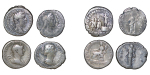 Ancient Rome. Lot of 4x AR Denarius. Trajan, Commodus,