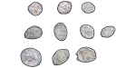 Russia, Empire. Peter I & Ivan IV lot of 10x AR Wire Money Kopeks. 1535-1700.