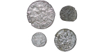 Romania, Moldova. Lot of 4x Alexander I AR ½ & 1 Groschen. 1400-1432.