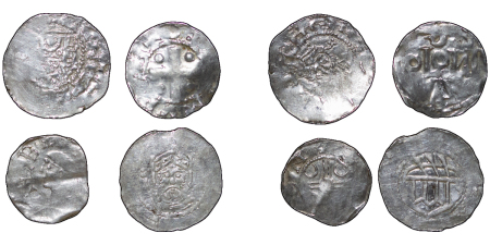 Germany. Lot of 4x Silver Deniers. 900-1200.