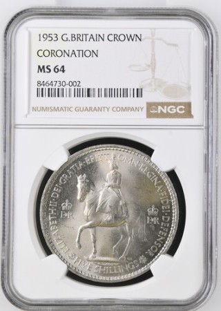 Great Britain. Elizabeth II Cu Ni Coronation Crown. 1953.