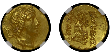 Ancient Greece, Kingdom of the Bosporos. Asander (as King) AU Stater. Dated- RY 17 = 31/0 BC.