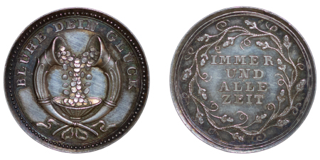 Germany. Silver proof like early Gift Jeton for Good Luck. Circa 1780-1900.