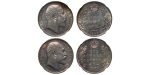 India, British Colonial. Edward VII AR Rupee (Lot x2).1905 & 1906.