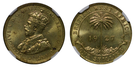 British West Africa. George V BR 1 Shilling. 1927. 
