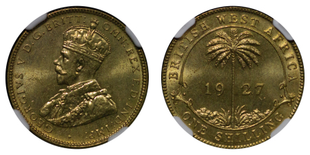 British West Africa. George V BR 1 Shilling. 1927.