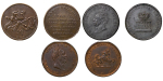 Great Britain. Lot of 3x Æ Coronation Medalets. 1809-1831.