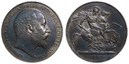 Great Britain. Edward VII AR Matte Proof Crown. 1902. 