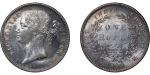 India, British Colonial. Victoria AR Rupee & Half Rupee lot. 1840. 