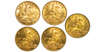 Great Britain. Victoria BR Cumberland Jacks Gaming Counters "To Hanover" lot x5. 1837. 