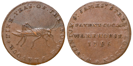 Great Britain, Middlesex. W. STINTON CU Halfpenny Token. 1795.