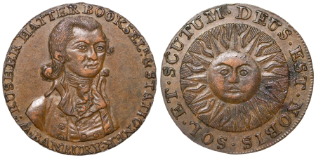 Great Britain, Oxfordshire. Banbury, W. Rusher CU Halfpenny Token. c. 1790's.
