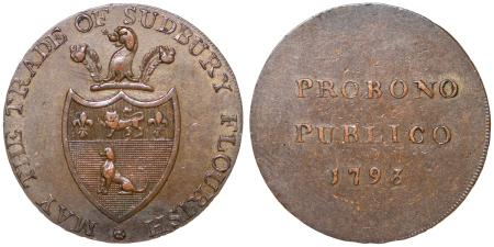 Great Britain, Suffolk. Sudbury CU Halfpenny. 1793.
