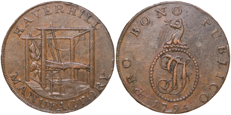 Great Britain, Suffolk. Haverhill CU Halfpenny Token. 1794.