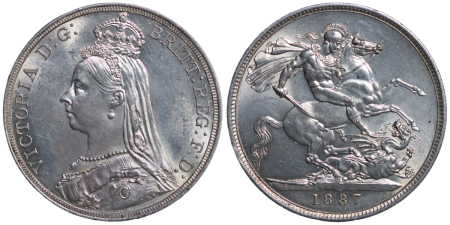 Great Britain. Victoria Jubilee Ag Crown. 1887.